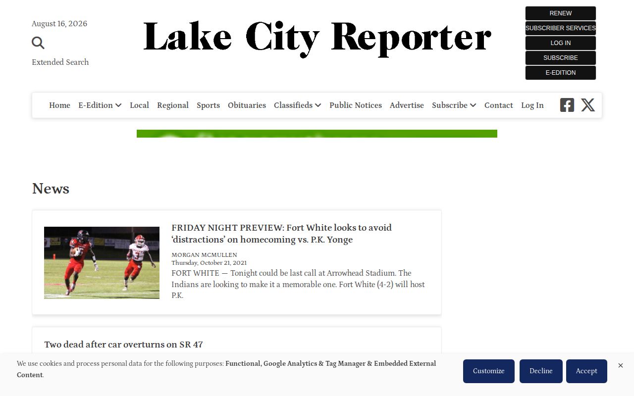 Lake City Reporter Columbia County crime news section